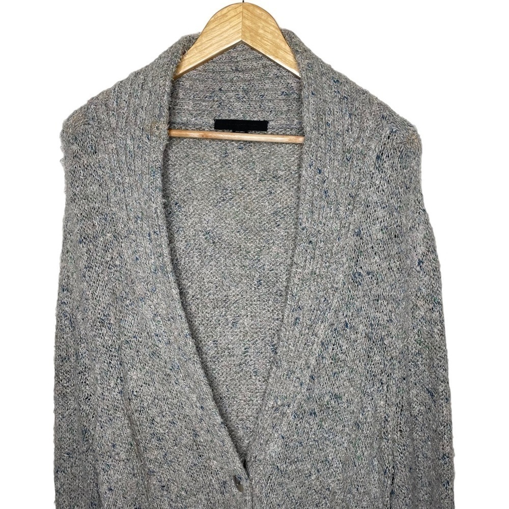 Alexander Wang Linen Blend Oversized Slouchy Buttoned Cardigan - Picture 9 of 13